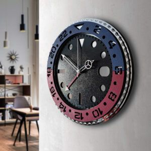 İkonik Kol Saati Tasarımlı Duvar Saati - El İşi 3D Katmanlı