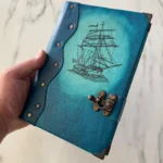 El Yapımı %100 Gerçek Deri Günlük - Şamua Kağıt Özel Tasarım