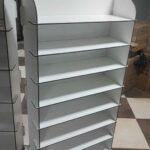 8 Katlı Kişiye Özel MDF Raf Seti - 4'lü Beyaz Kolay Montajlı