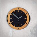 Modern Lüks Ahşap Duvar Saati - İkonik Kol Saati Tasarımlı Saatto